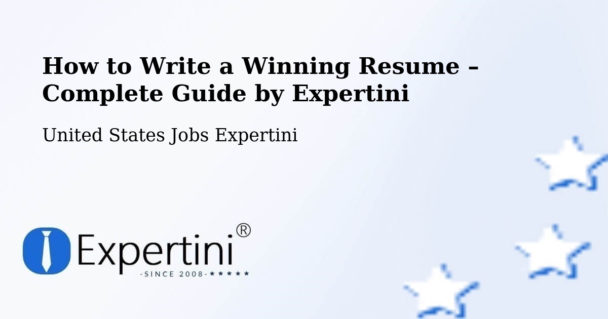 Resume Writing Guide for Job Seekers – Apache - Apache, United States Jobs Expertini